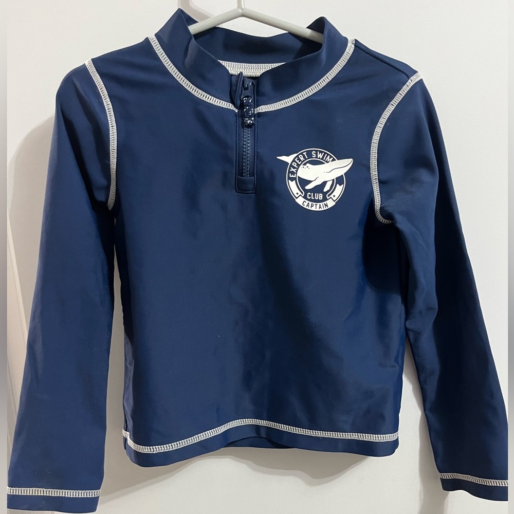 Navy Swim Rashguard Pullover Toddler Boy Size 24 months
